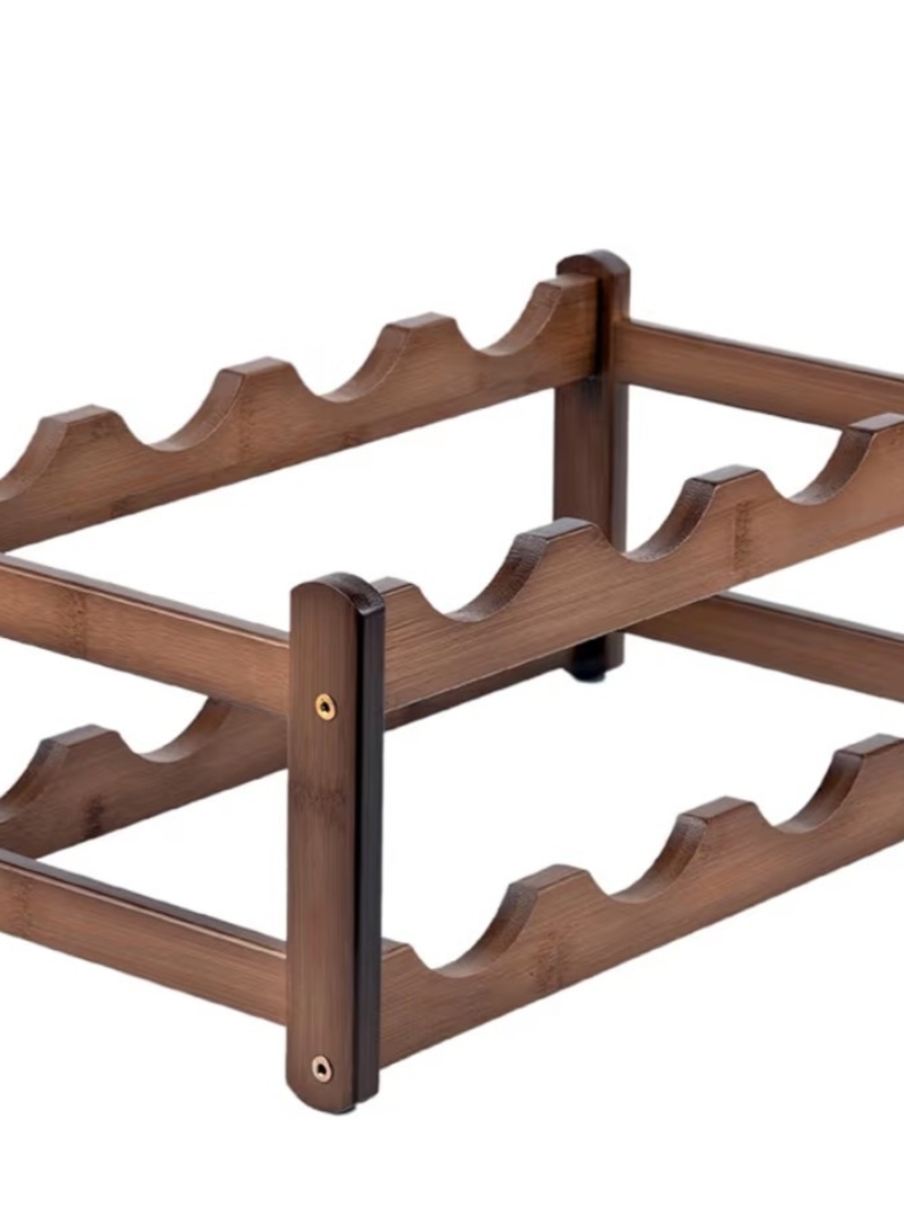 Bamboo Wine Rack, Cabinet Shelf, 2-Tier-8 Bottles, Freestanding, New in Box